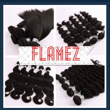 Load image into Gallery viewer, Flamez Premium Hair/3-BUNDLE DEALS/4 Textures to Choose From
